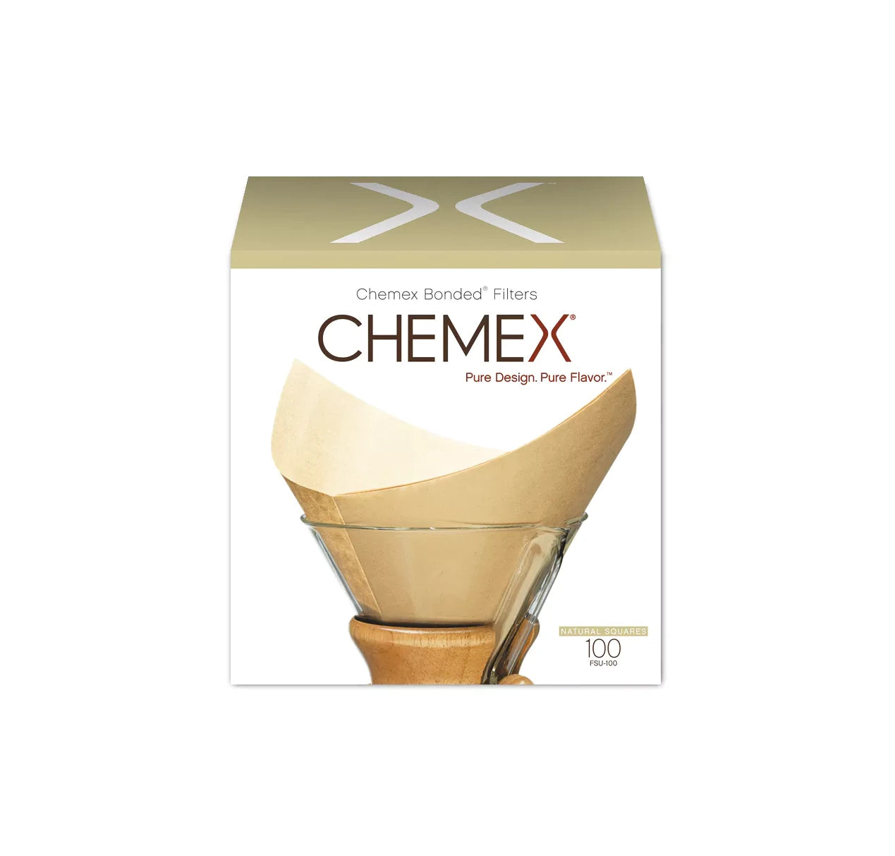 CHEMEX - 100 white filters for Coffeemaker 6 to 10 cups