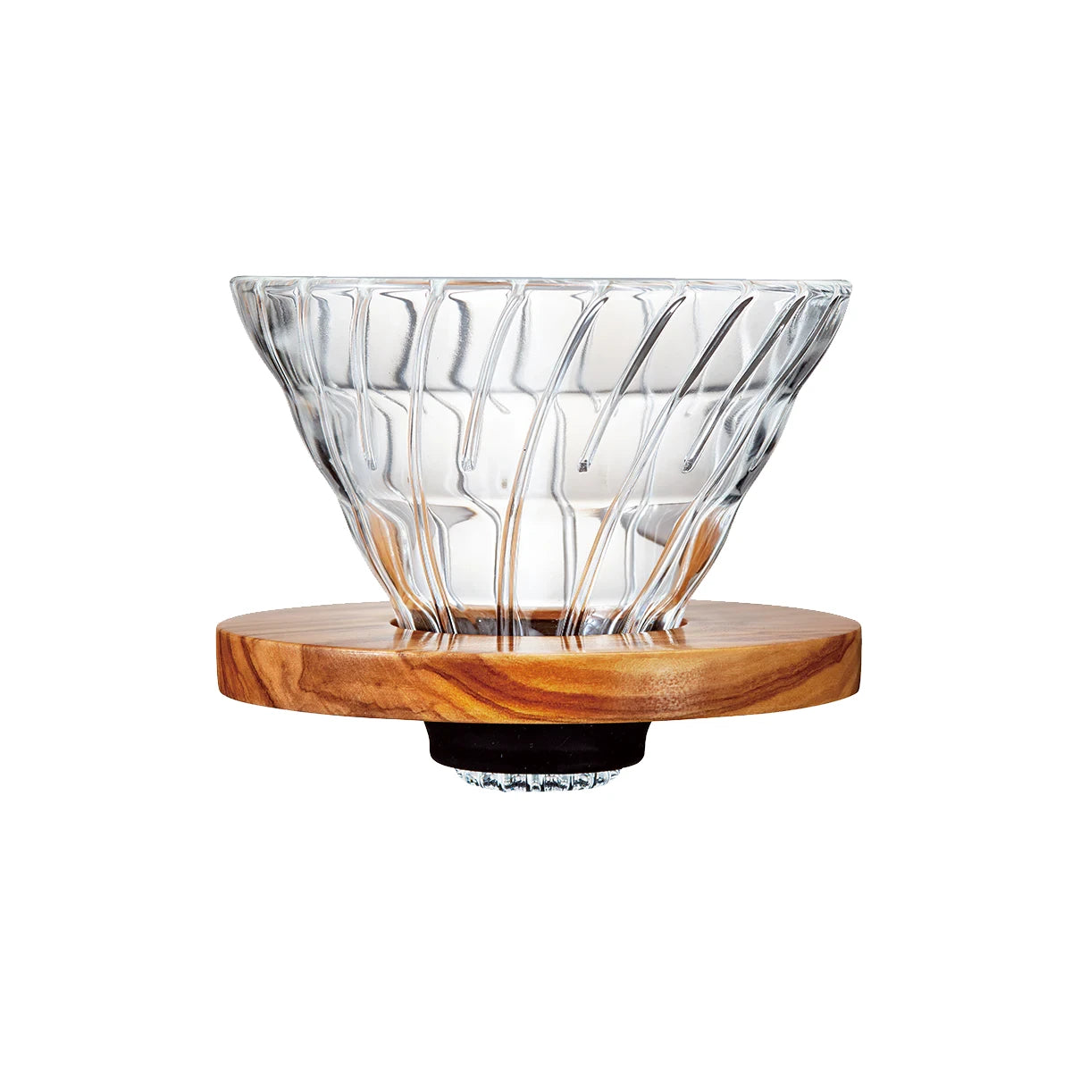 HARIO - V60-02 Glass dripper Olive Wood