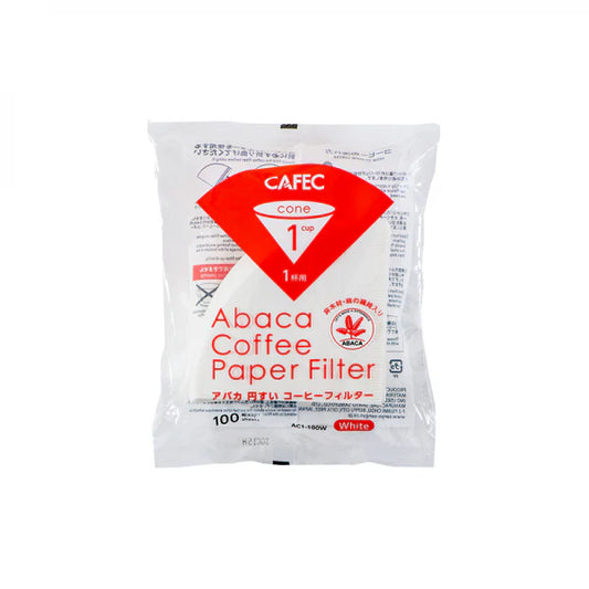 CAFEC - Abaca paper filters 1 cup x 100pcs