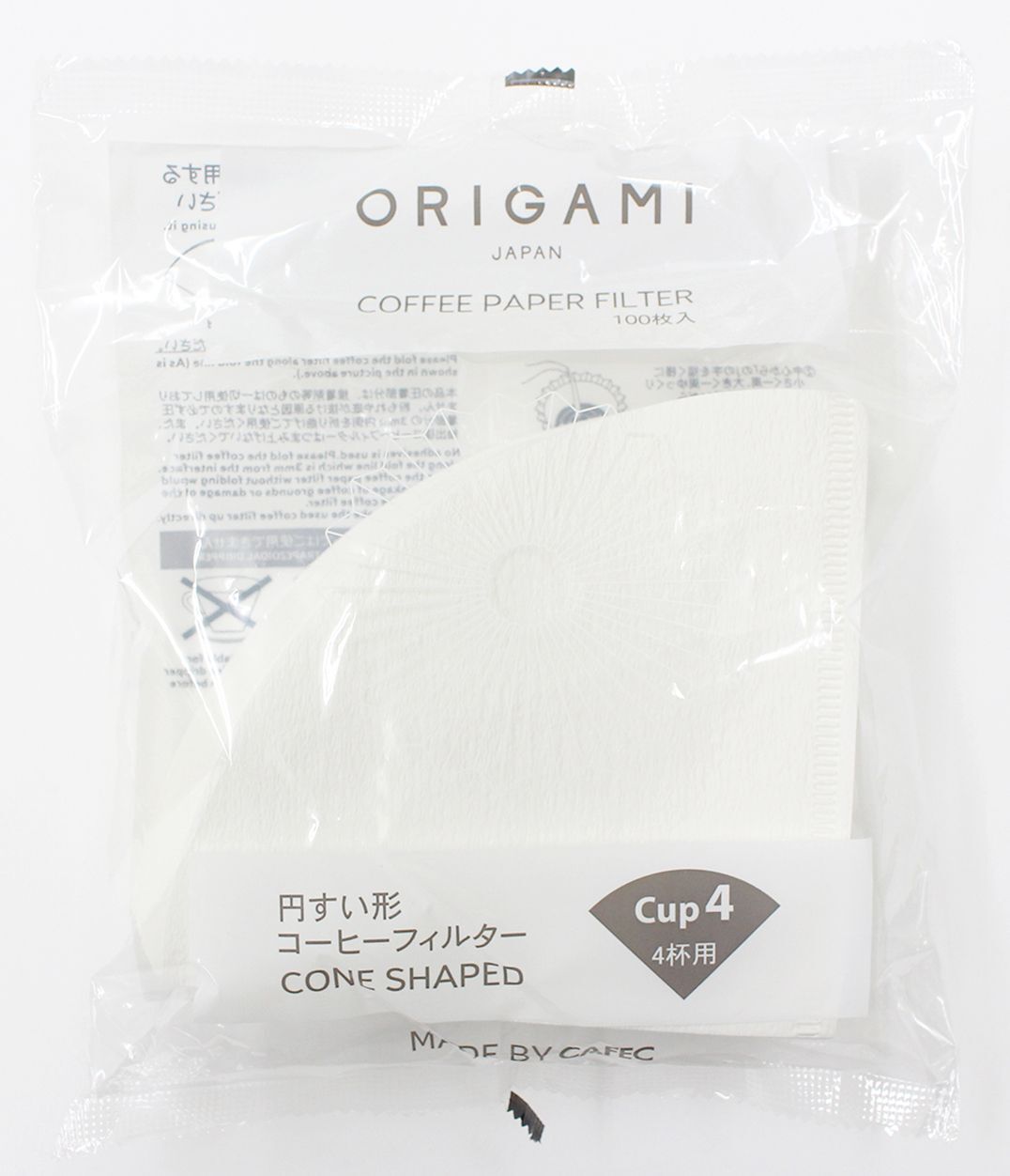 ORIGAMI - Paper Filters, Cup 4, 100 pcs